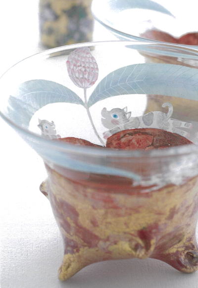 松岡装子ガラス展